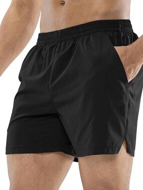 MIER Men's Workout Running Shorts Quick Dry Active Shorts W/ Pockets S